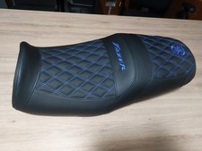 FITS YAMAHA FAZER FZS 1000 01-05 CUSTOM  VINYL SEAT COVER BLUE STITCH