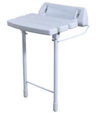 Shower Seat Folding Wall Mounted Bathroom Mobility With Legs Strong Fold Up Down