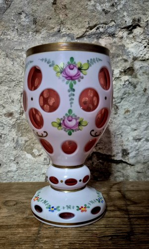 Vintage moser bohemia glass - vintage,