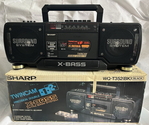 Vtg sharp t352 stereo - wq-t352, twin
