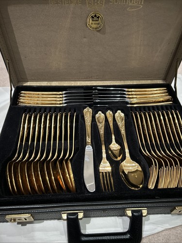 Gold dinner set 70pc bestecke - dinner,
