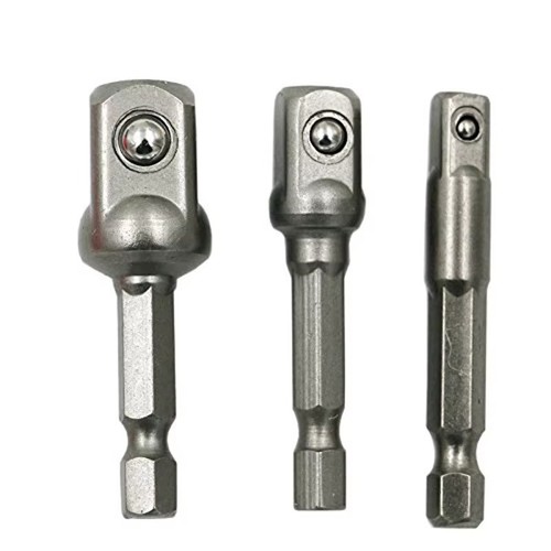 3pcs hex shank - socket, adapter