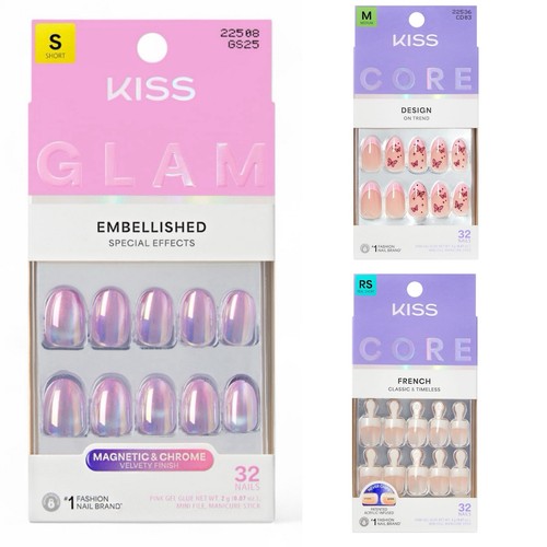 3pc lot kiss press - 3pc,