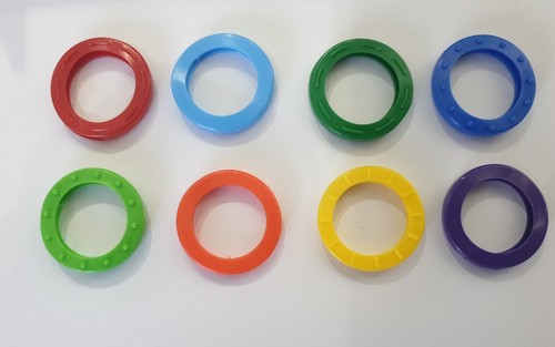 Mixed rubber key caps - 8,