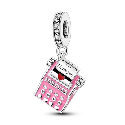 Mula pink love typewriter 925 - love,