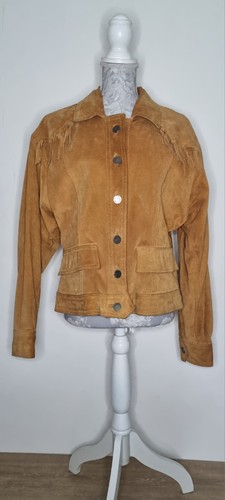 Suede leather jacket - leather, in