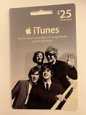 Collectible Used Beatles Itunes $25 Gift Card Set No Value Unscratched
