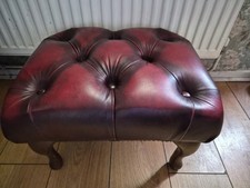 Chesterfield Leather Footstool