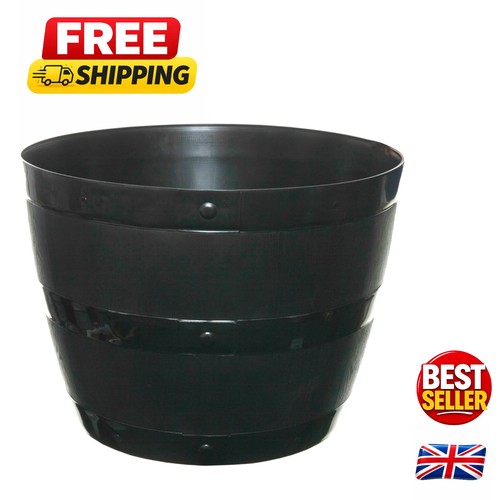 50cm black barrel - barrel, planter