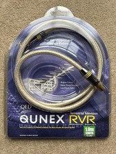 QED Qunex RVR 75 Ohm Female - Male TV Aerial Coax Cable 1.0m /3.2ft - Brand New