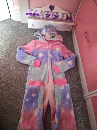 Years f unicorn hooded - 7-8,