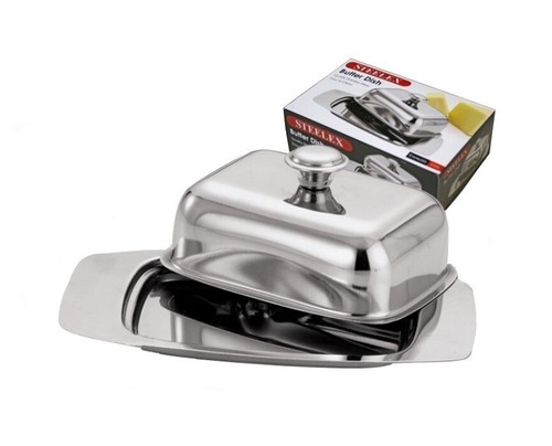 Butter dish stainless - butter,