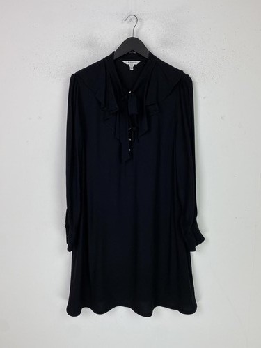 Bennett black tie neck - black,