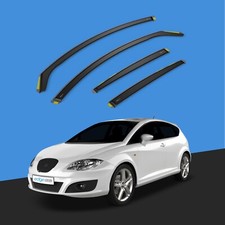 SEAT Leon MK2 1P 2006-2012 5 Door Hatchback Wind Deflectors 4pc Tinted
