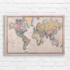 Map Of The World Circa 1860