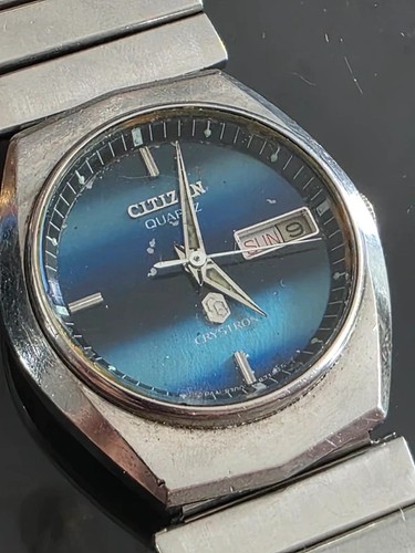 Vintage citizen mens crystron