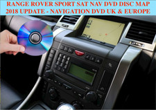 RANGE ROVER SPORT 2018 SAT NAV DVD DISC MAP UPDATE - NAVIGATION DVD UK & EU