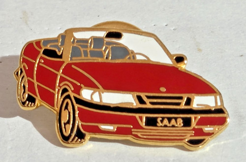 Saab convertible lapel pin - lapel,