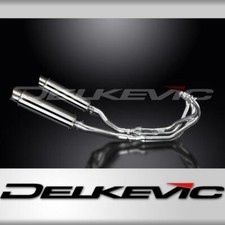 YAMAHA XJ600 DIVERSION 1992-04 FULL EXHAUST 350mm STAINLESS ROUND BSAU SILENCERS