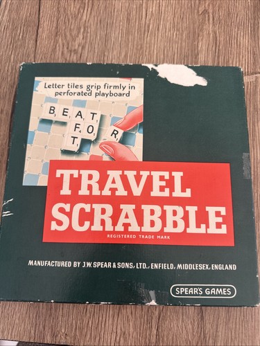 Travel scrabble compact board - scrabble,