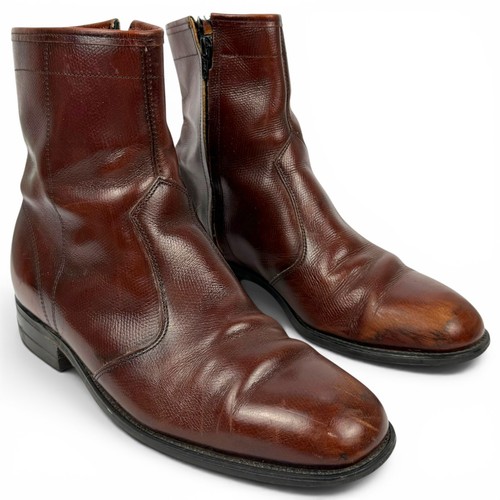 Vtg beatle boots - beatle, burgundy