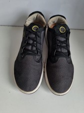 GEOX RESPIRA DESIGNER UK 10.5 EU 45 MENS BLACK CASUAL SHOES TRAINERS
