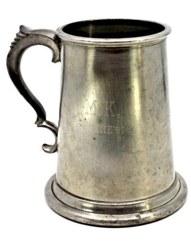 Vintage english pewter tankard - english,