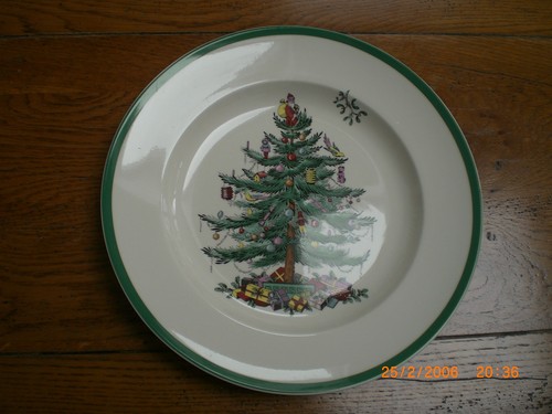 Spode christmas tree dinner - christmas,