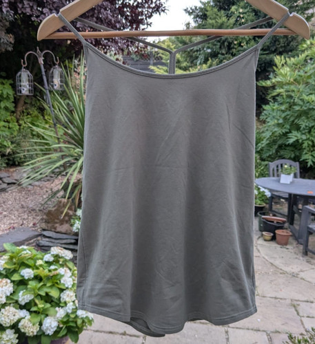 Alphalete gym top green - gym,