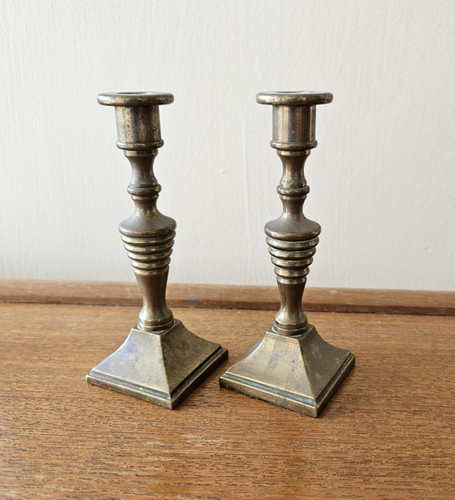 Vintage pair small brass - vintage,
