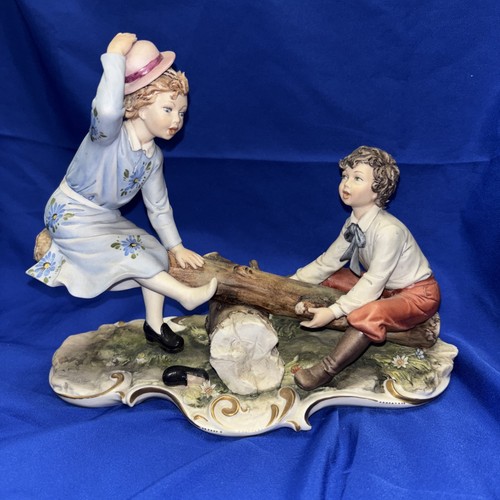 Vintage capodimonte figure - vintage,