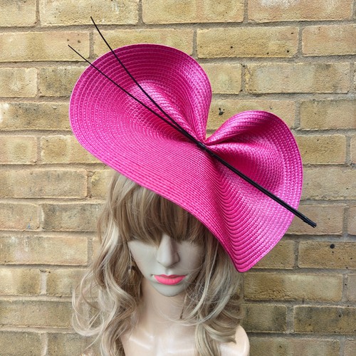 Dark pink fascinator black - dark,