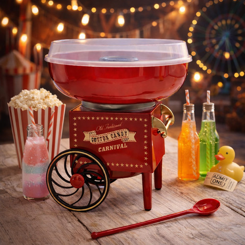 Electric candyfloss making - candyfloss,