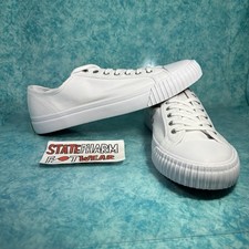 PF Flyers Center Lo Men’s  White Retro Canvas High Top Shoes Sneakers Size 9