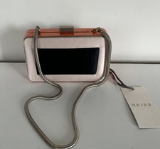 NWT Reiss nude black satin