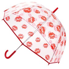 Ladies Transparent Dome Stick Umbrella - 4 Stylish Designs
