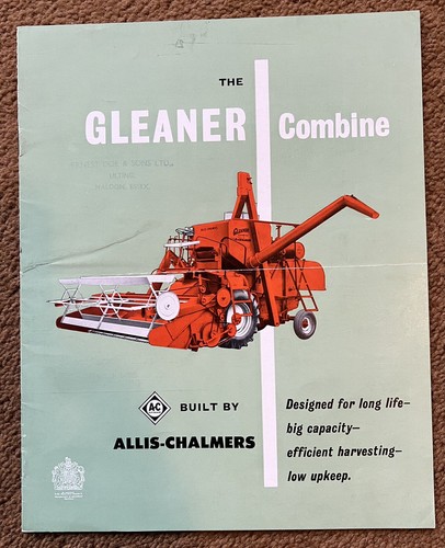 Allis chalmers combine - chalmers, tractor