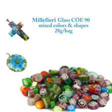 3 Bags COE90 Millefiori Glass Bead Jewerly DIY Material In Microwave Kiln