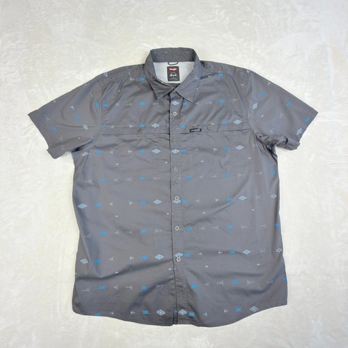 Wrangler shirt mens gray - wrangler,
