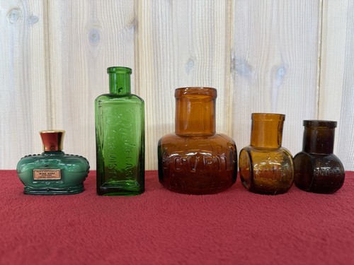 Bovril glass bottles old - bovril,