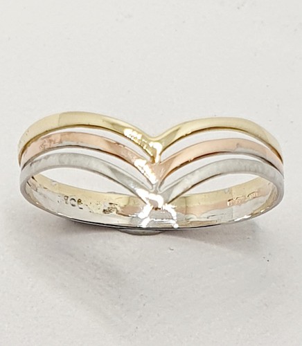9ct gold wishbone - gold,