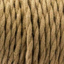 Hemp 3 Core Vintage Electrical Rope Wire Twisted Cable Retro Braided Fabric 0.75