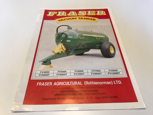 Fraser agricultural vacuum - fraser,