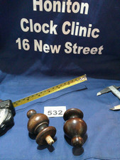 Wall Clock Wood Cabinet pair