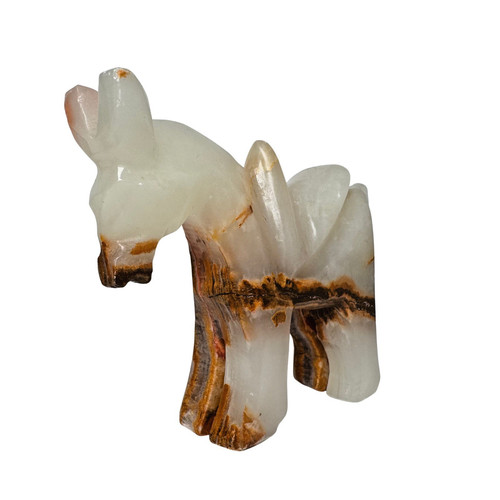 Carved white onyx - onyx, alabaster