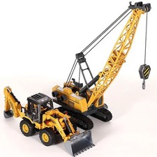 Engineering Diecast Tower Crane Forklift Bulldozer Excavator Vehicle Model Toys