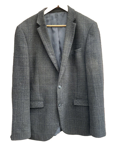 Next men blue tweed tailored - blue,