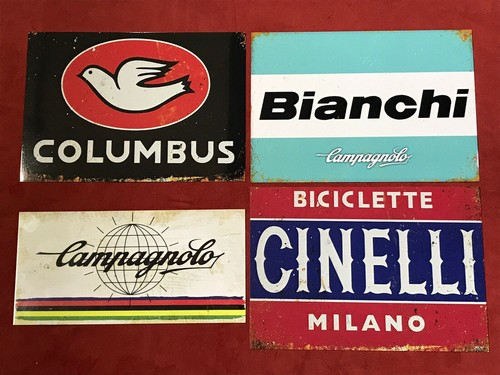 Cycling signs metal plaques - cycling,