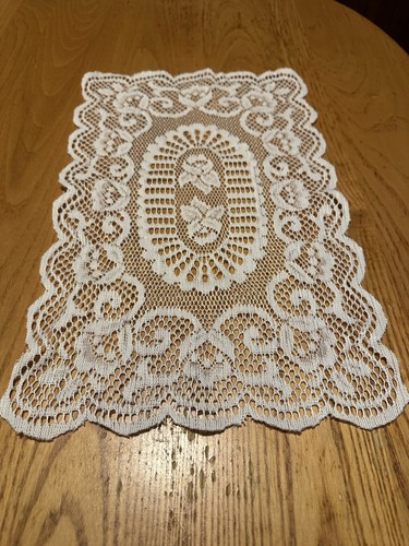 Vintage lace placemat doily - vintage,