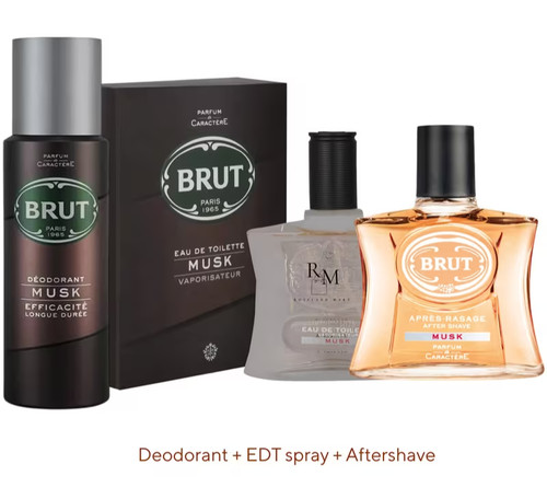 3pcs grooming set brut mens - =,